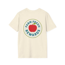 Load image into Gallery viewer, Farm Fresh Rewards - Portland Food Co-Op on Front Unisex Softstyle T-Shirt