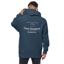 Load image into Gallery viewer, Good Shepherd Food Bank Logo - Mid-weight Unisex Fleece Zip Up Hoodie
