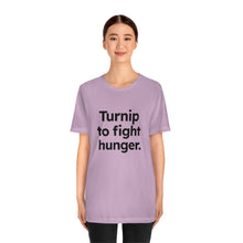 Load image into Gallery viewer, Volunteer - Turnip to Fight Hunger. Unisex Jersey Short Sleeve Tee