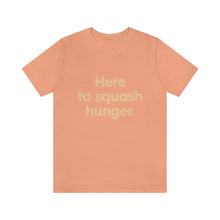 Load image into Gallery viewer, Volunteer - Squash Hunger. Unisex Jersey Short Sleeve Tee