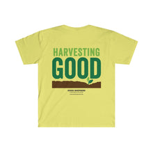Load image into Gallery viewer, Harvesting Good Front and Back - Unisex Softstyle T-Shirt