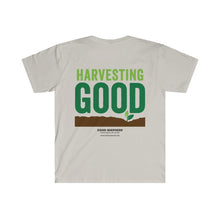 Load image into Gallery viewer, Harvesting Good Front and Back - Unisex Softstyle T-Shirt
