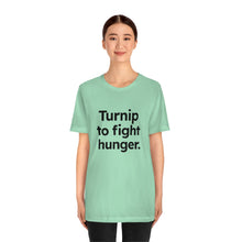 Load image into Gallery viewer, Volunteer - Turnip to Fight Hunger. Unisex Jersey Short Sleeve Tee