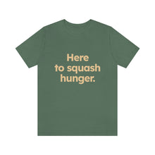 Load image into Gallery viewer, Volunteer - Squash Hunger. Unisex Jersey Short Sleeve Tee
