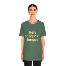 Load image into Gallery viewer, Volunteer - Squash Hunger. Unisex Jersey Short Sleeve Tee