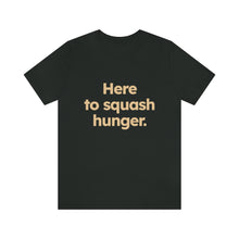 Load image into Gallery viewer, Volunteer - Squash Hunger. Unisex Jersey Short Sleeve Tee