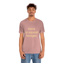 Load image into Gallery viewer, Volunteer - Squash Hunger. Unisex Jersey Short Sleeve Tee