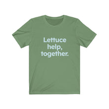 Load image into Gallery viewer, Lettuce Help. Unisex Jersey Short Sleeve Tee