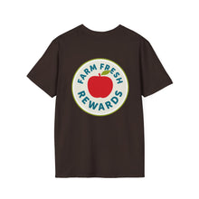 Load image into Gallery viewer, Farm Fresh Rewards - Portland Food Co-Op on Front Unisex Softstyle T-Shirt
