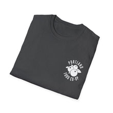 Load image into Gallery viewer, Farm Fresh Rewards - Portland Food Co-Op on Front Unisex Softstyle T-Shirt
