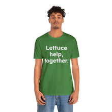 Load image into Gallery viewer, Cooking Matters - Lettuce Help. Unisex Jersey Short Sleeve Tee
