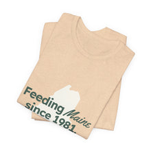 Load image into Gallery viewer, Feeding Maine Unisex Short Sleeve Tee (Available in 7 colors)
