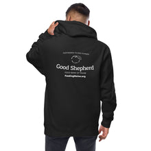 Load image into Gallery viewer, Good Shepherd Food Bank Logo - Mid-weight Unisex Fleece Zip Up Hoodie
