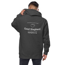 Load image into Gallery viewer, Good Shepherd Food Bank Logo - Mid-weight Unisex Fleece Zip Up Hoodie
