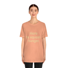 Load image into Gallery viewer, Volunteer - Squash Hunger. Unisex Jersey Short Sleeve Tee
