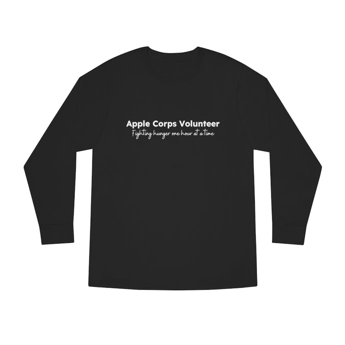 Apple Corps Volunteer - One Hour Long Sleeve Crewneck Tee