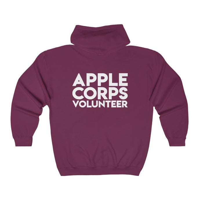Apple Corps Volunteer - Square Zip Hoodie Sweatshirt