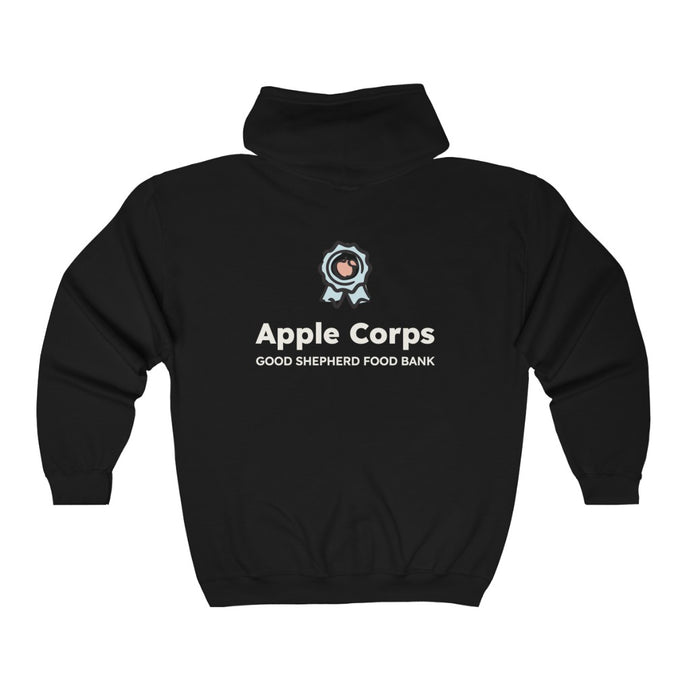 Apple Corps Volunteer - Badge Zip Hoodie Sweatshirt