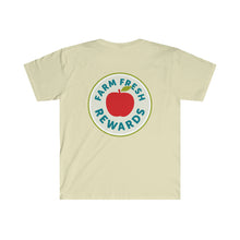 Load image into Gallery viewer, Farm Fresh Rewards - Rising Tide on Front Unisex Softstyle T-Shirt
