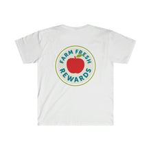 Load image into Gallery viewer, Farm Fresh Rewards - Jordan&#39;s Farm on Front Unisex Softstyle T-Shirt
