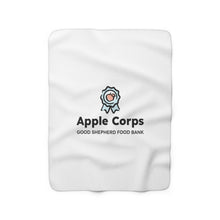 Load image into Gallery viewer, Apple Corps Volunteer - Badge Sherpa Fleece Blanket
