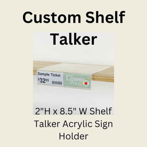 Farm Fresh Rewards Custom Shelf Talker - Acrylic Sign