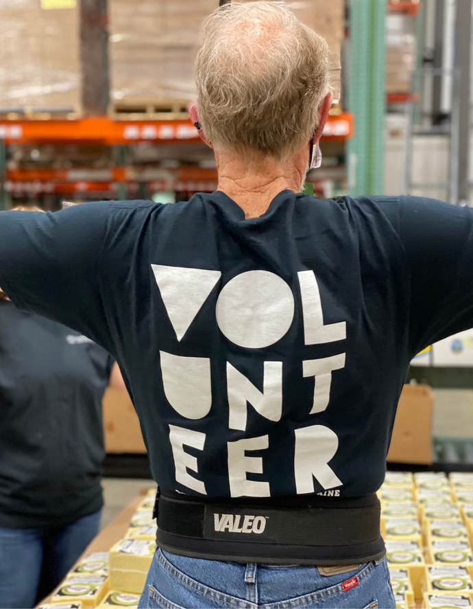 Volunteer - Black Volunteer Short Sleeved T-Shirt