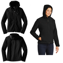 Load image into Gallery viewer, In Stock Winter Gear - Ladies Textured Hooded Soft Shell Jacket
