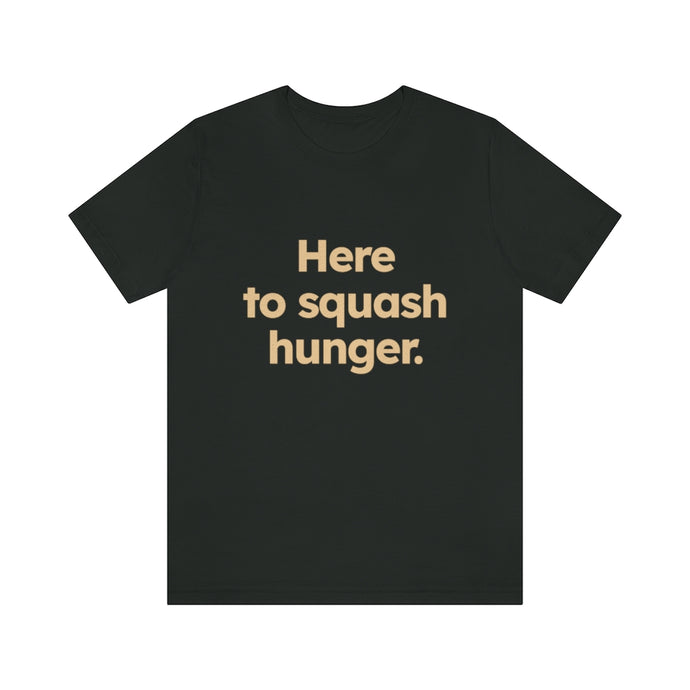 Volunteer - Squash Hunger. Unisex Jersey Short Sleeve Tee