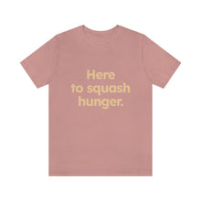 Load image into Gallery viewer, Volunteer - Squash Hunger. Unisex Jersey Short Sleeve Tee
