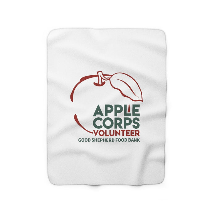 Apple Corps Volunteer - Apple Sherpa Fleece Blanket